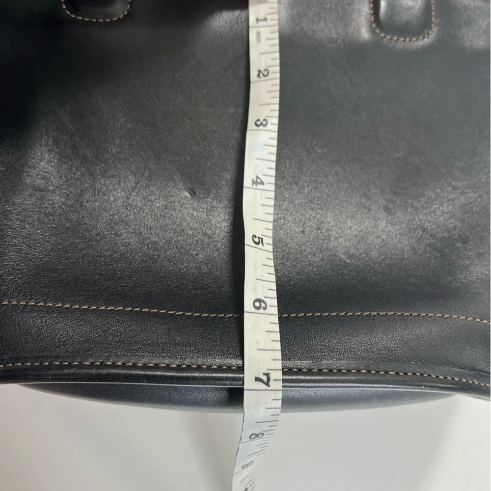 Vintage Coach Bleecker Basket Bag # 9301 in Black Small - Picture 9 of 13